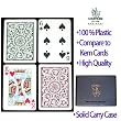 CopagT Poker Size REGULAR Index - Green*Burgundy Setup