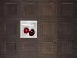 Engineered Squares Tablemat-Garnet