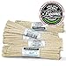 Beamer 6 Inch Unbleached Soft Pipe Cleaners, 132 Pieces, 3 Bundles - 100% Cotton, Extra Absorbent, Tapered, No Colors Or Dyes, Bendable, Reusable + Beamer Smoke Collectable Sticker