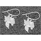 LogoArt Georgia Tech Yellow Jackets Sterling Silver Team Logo 3/8 Dangle Earrin