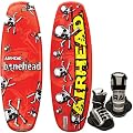 Kwik Tek Airhead Bonehead II Wakeboard with Grab Youth Binding, 124cm