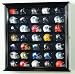 Pocket Pro mini Helmet Display Case Cabinet Holder Rack for MLB NFL Riddell Pocket Pros w/ UV Protection