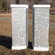 Stone Column Standards Wood Horse Jumps 2 Heights
