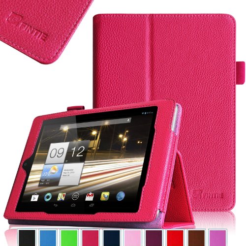 Fintie Folio Case for Acer Iconia A1-810 7.9 -Inch Tablet Slim Fit With Stylus Holder - Magenta