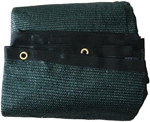 Yisin 60% Green Shade Cloth Taped Edge with Grommets UV 20 ft X 10 ft