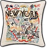 New York City Decorative Embroidered Throw Pillow. Free Shipping!