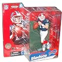 McFarlane's SPortpicks NFL 6 Inch Tall Football Player Figure - #11 Buffalo Bills Quaterback Drew Bledsoe in Dark Blue Jersey and White Pants with Display Base