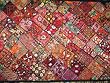 Tapestry Kutch Embroidered Gujarat Red Pink Wall Hanging 78"