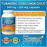 Turmeric Curcumin Gold (Features C3® Complex w/ BioPerine), 500 mg, 120 veg. capsules