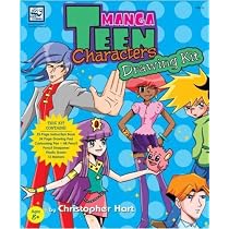 Magna Teen Characters Drawing Kit [With Drawing Pad and Pencil SharpenerWith Pen, Hb Pencil, 12 MarkersWith Eraser]