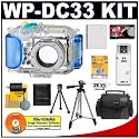 Canon WP-DC33 Waterproof Case with NB-4L Battery + Case + Tripod + Cameta Bonus Accessory Kit for PowerShot SD940 IS Digital Camera