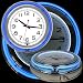 14 Inch Double Ring Neon Clock Blue Outer White Inner