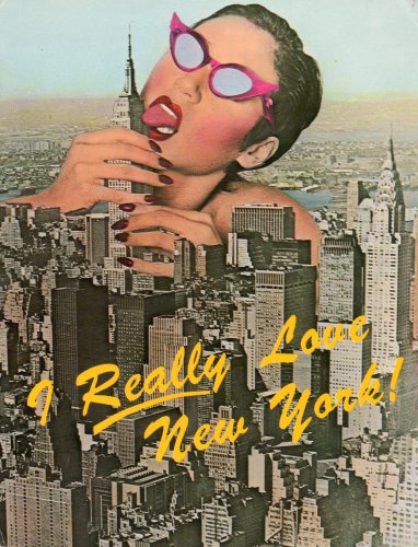 Oversized New York Post Card: I REALLY LOVE NEW YORK -- Photo copyright by Rabanne & Rabanne, Model: Lisa Irizarry, Eyewear Courtesy The Village Eye, NYC On Sale