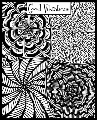 Good Vibrations Texture Stamp By Helen Breil