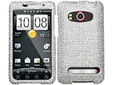 Silver Bling Rhinestone Faceplate Diamond Crystal Hard Skin Case Cover for  ....