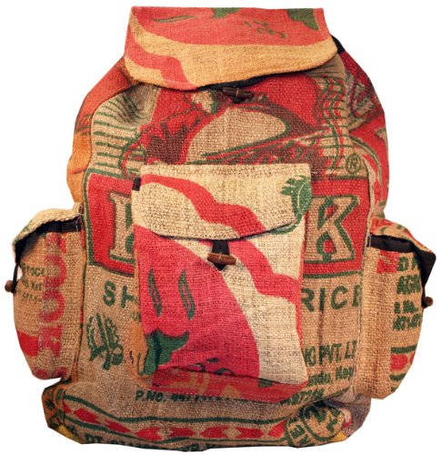 eco accessible backpacks:Hemp Recycled Rice Backpack Images