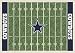 Dallas Cowboys 3' 10" x 5' 4" NFL Home Field Area Rug