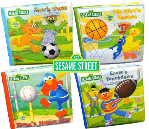 Sporty Elmo Bath Books Set Of 4 Books Suffecorsufzdazx