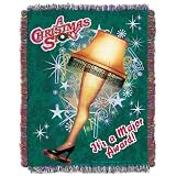 A Christmas Story Movie LEG Lamp Throw Blanket