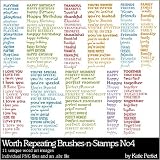 Photoshop Brushes - Worth Repeating Brushes and Stamps No. 04