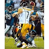 Derrick Harvey Autographed Jacksonville Jaguars (Sack Roethlisberger) 8x10 Photo
