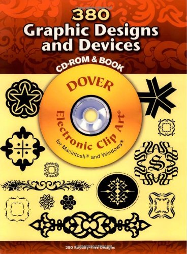 380 Graphic Designs and Devices CD-ROM and Book (Electronic Clip Art)