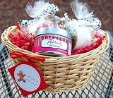 Holiday Gift Basket: 2 Bath Bombs and Soy Candle in Gingerbread Cookie