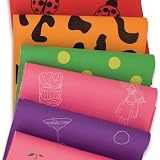 YogaRat Nontoxic PRINTED YOGA MAT - MANY STYLES AND COLORS AVAILABLE! 1/4" thick, SGS Tested and Phthalate Free!