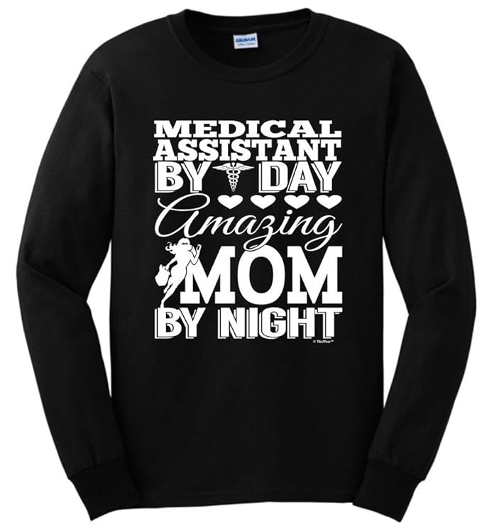 Amazon.com: Medical Assistant By Day Mom by Night, Mom Gift Long ...