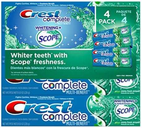 SCS Crest Complete Whitening + Scope Toothpaste - 4 / 8 Oz.