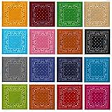 Kandharis Bandana Vierecktuch Kopftuch in Paisley Muster aus Baumwolle 55cmx55cm