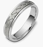 5mm Wedding Platinum Comfort Fit Band Ring