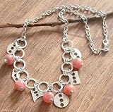 Rhodochrosite necklace, 'Stars of Romance'