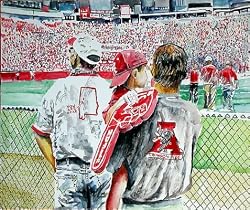 Alabama Painting - Number 1 Fan