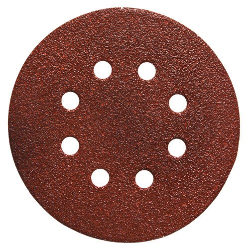 61XzXloy5RL Porter Cable 735800825 5 Inch 80 Grit Eight Hole Hook & Loop Sanding Discs   25 Pack