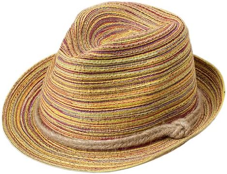 Womdee Bohemia Braid Roll Up Rainbow Straw Sun Hat Jazz Hat With Accessory