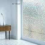 モザイクタイルシール 浴室 目隠しシート ベランダ ガラスフィルム 断熱 再利用可能 紫外線カット ガラスシート 45*150cm