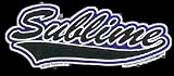 Sublime - Baseball Style Logo - Sticker / Decal