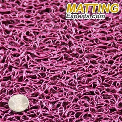 Shower, Pool, Bathroom VinLoop mat. Drains water size 3' x 14' Burgundy