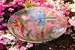 Dragonflies Glass Birdbath