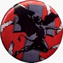 Black Sabbath - Cross and Flying Demon - AUTHENTIC 1980's RETRO VINTAGE 1.25" Button / Pin