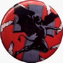 Black Sabbath - Cross and Flying Demon - AUTHENTIC 1980's RETRO VINTAGE 1.25" Button / Pin