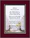 ARIES Clever 8x10 Poem, Double-matted In Burgundy/Dark Green And Enhanced With Watercolor Graphics.