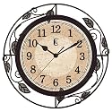 Geneva 12" Wrought Iron Wall Clock