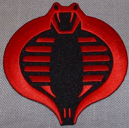  G.I. JOE Cobra Red & Black Logo Embroidered PATCH