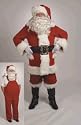 Velvet Santa Claus Suit w/ Overalls Adult Costume Size 42-48 Standard