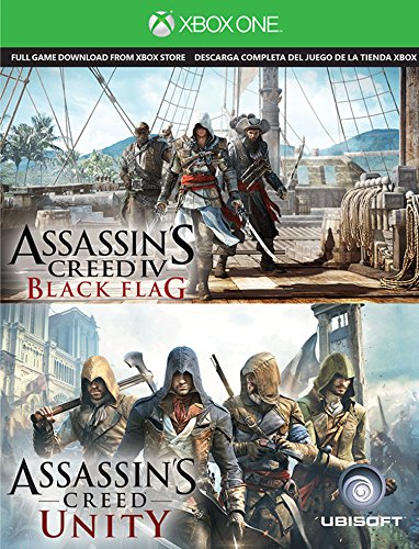 Assassin s Creed IV Black Flag & Assassin s Creed Unity Digital [Xbox One] Download Card 2 Game Bundle