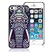 Suppion Fashion Aztec Animal Hard Back Plastic Case Cover For iphone 5 5G 5S (Elephant)