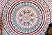 Kaleidoscopic Indian Ethnic Elephant White Orange Peacock Hippie Hippy Blue Mandala Cotton Tapestry Wall Hangings Throw 86x94