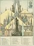 McNally 1895 Antique Print of the Old World's Tallest Buildings